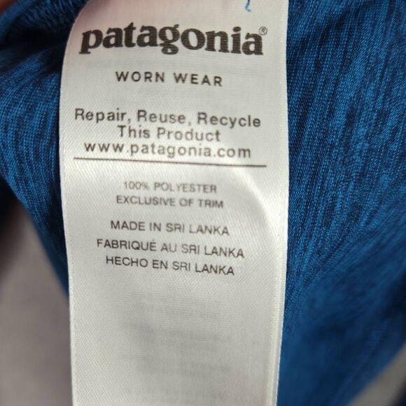 Patagonia Men's Capilene Cool Daily Hoodie 50+ UPF Stretch Blue Medium - Picture 9 of 11